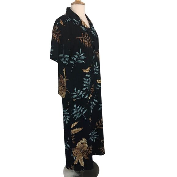 Studio I Career Casual Jacket Dress Tropical Motif Size 14 Navy Blue NWT - Picture 12 of 14